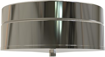 Dop voor T-Stuk | TBV Dubbelwandig RVS Ø100 mm