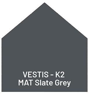 Vestis Aluminium Regenpijp K2 Mat Lei Grijs Sample