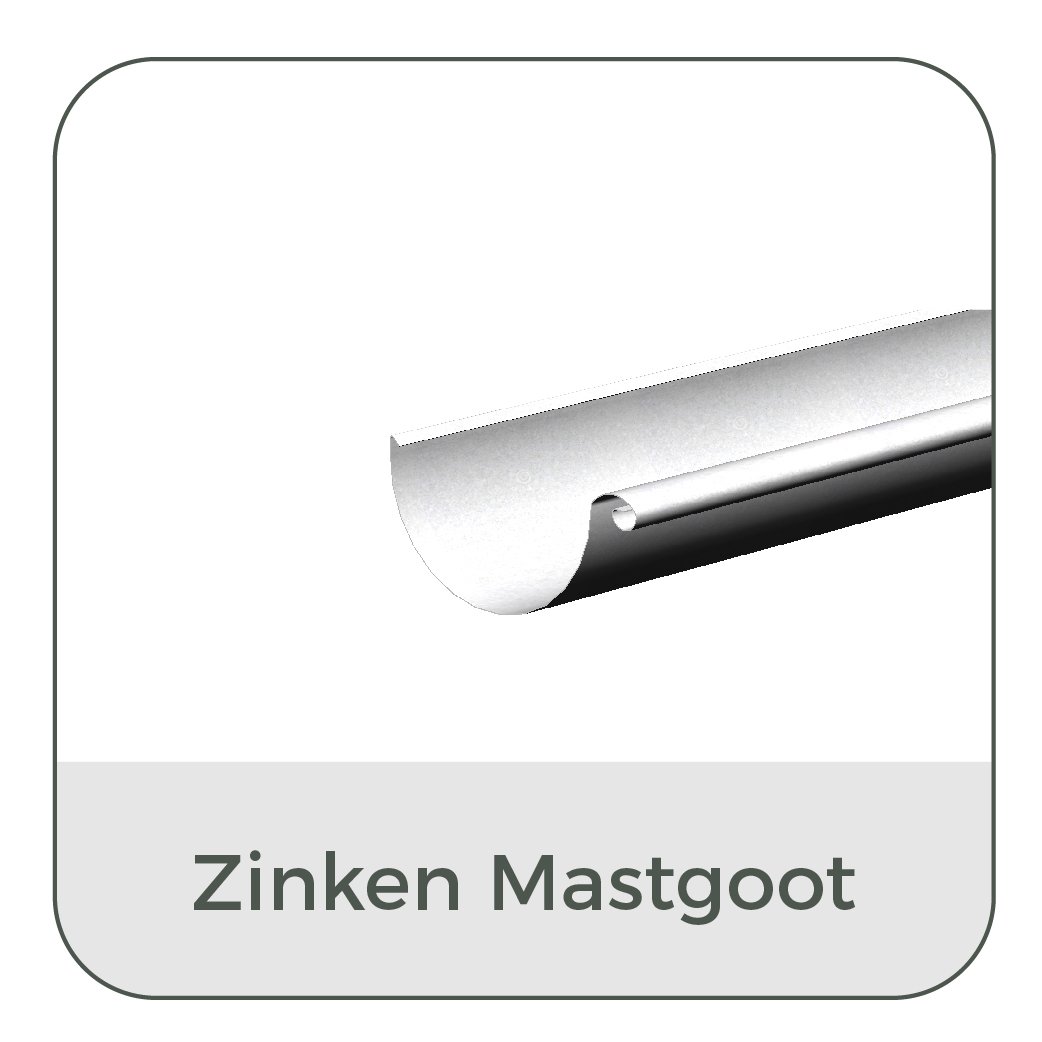 Waterafvoer - Dakgoten - Zinken Mastgoot
