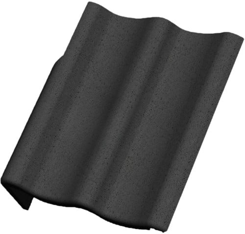 Monier Sneldek Novo+ Zwart Gevelpan Links