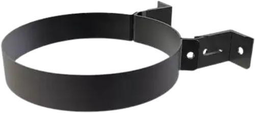 Muurbeugel 5-8 Cm Ral9004 | TBV Dubbelwandig Ø150 mm | TBV Enkelwandig Ø200 mm