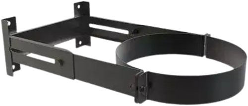 Muurbeugel Verlengd 8-18 Cm Ral9004 | TBV Dubbelwandig Ø100 mm | TBV Enkelwandig Ø150 mm