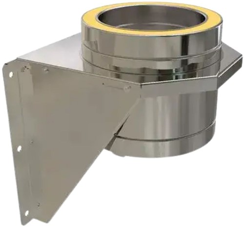 Muurondersteuning | TBV Dubbelwandig RVS Ø150 mm | TBV Enkelwandig Ø200 mm