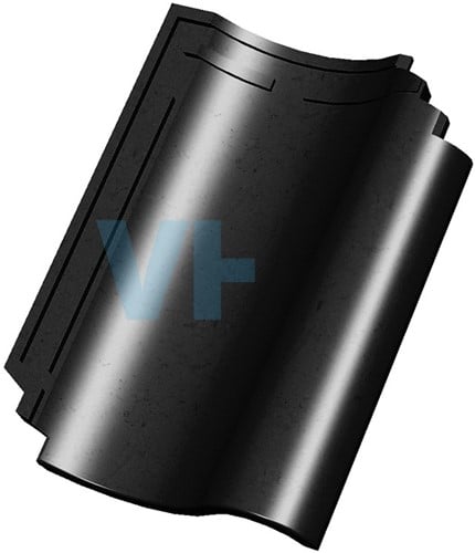 Monier OVH 206 Zwart Glazura Pan