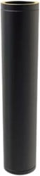 Pijp 100 Cm | Zwart (Ral9004) | Ø100 mm | Dubbelwandig