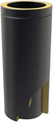 Pijp 50 Cm | Met Nisbus | Zwart (Ral9004) | Ø150 mm | Dubbelwandig