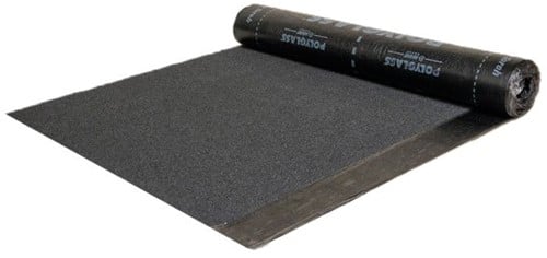 Bitumen Dakbedekking Zwart Gemin | Polybond 470K24 | 5x1 Meter
