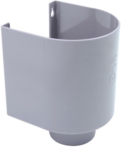 Pvc Vergaarbak Ø100 mm Grijs