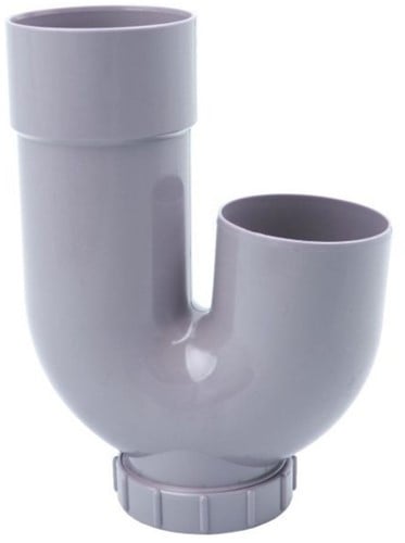 Pvc Hwa Sifon Ø80 mm Grijs Mof/Spie