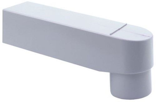 Pvc Stadsuitloop Lang Ø70/80 60X80 mm Grijs