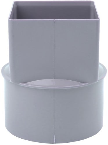 PVC Verloopstuks Vierkant 80 x 80 mm naar 110 mm Mof/verjonge Spie