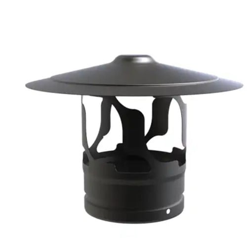 Regenkap Mat Emaille Ø80 mm