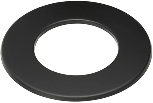 Rozet 5 Cm Zwart Staal 2mm Ø150 (155) mm