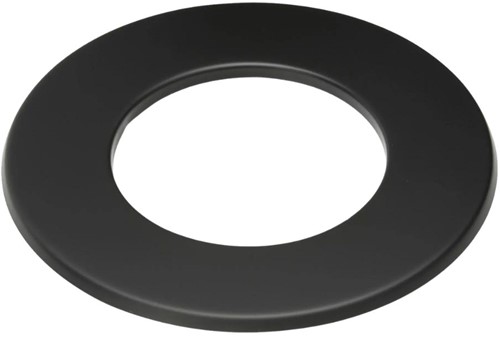 Rozet 9 Cm Zwart Staal 2mm Ø150 (155) mm