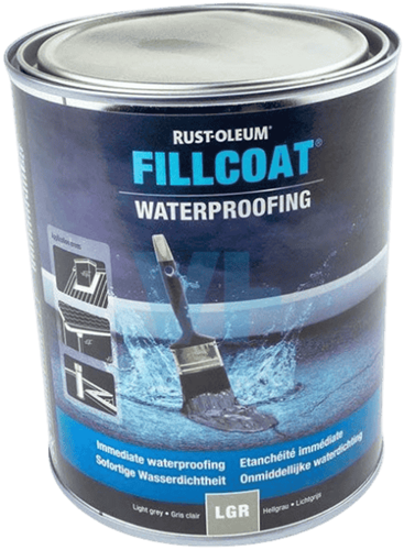 Rust-Oleum Fillcoat Lichtgrijs (zonder vezels) 5 Liter (Ca 5 M2)