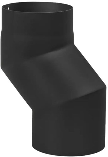S-Bocht 12 Cm Zwart Staal 2mm Ø150 mm