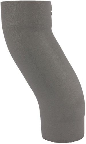 Vestis Aluminium Regenpijp 3D RAL 7037 Sprongbocht h.o.h. 50 mm | ø100 mm