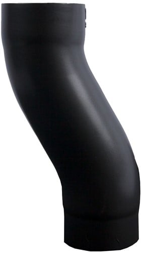 Vestis Zwarte Sprongbocht h.o.h. 50 mm | K2 Mat Grafiet Zwart | ø100 mm
