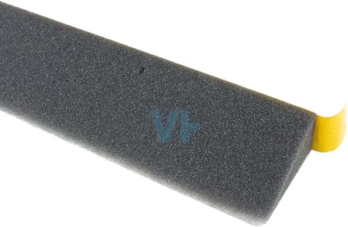 Schuimstrook Zwart 60 mm 1 meter | Verpakt per 5 meter