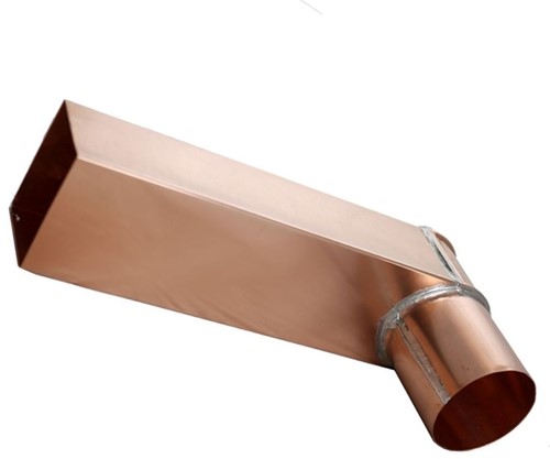 HWA Koper Stadsuitloop 60 x 80 mm | ø80 mm