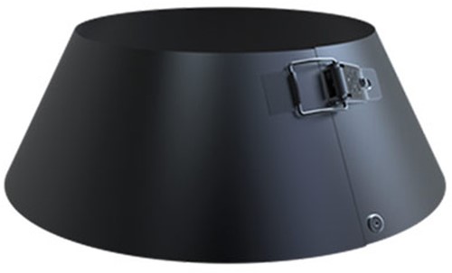Stormkraag Ral9004 Dubbelwandig Ø100 mm | TBV enkelwandig Ø150mm