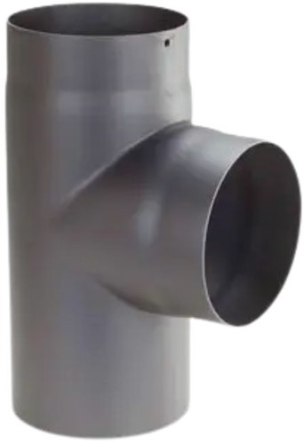 T-Stuk + Dop Antraciet Staal 2mm Ø150 mm